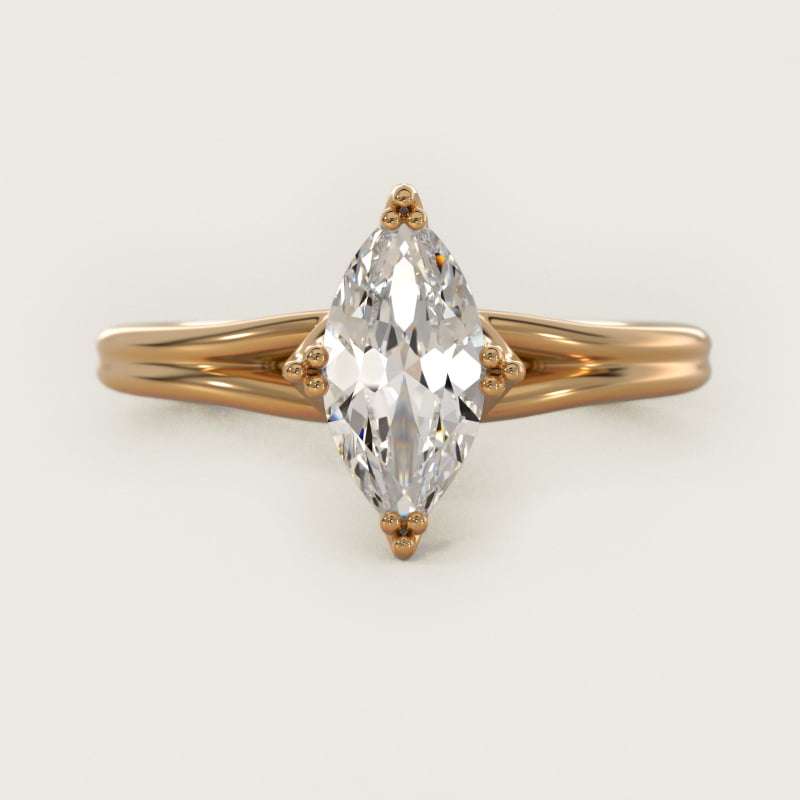Woven Solitaire Engagement Ring In 14K Yellow Gold By James Allen
