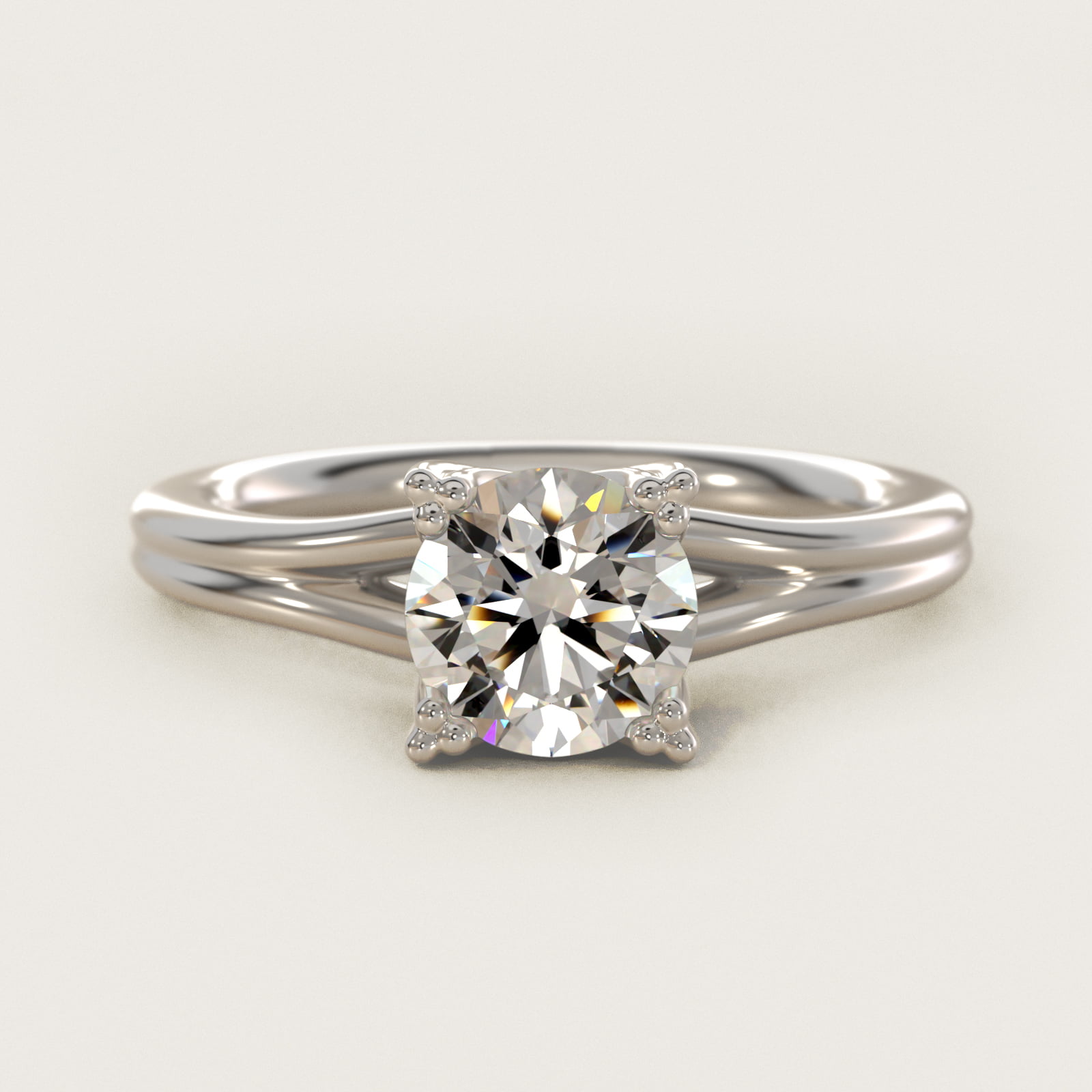 Woven Solitaire Engagement Ring In Platinum By James Allen