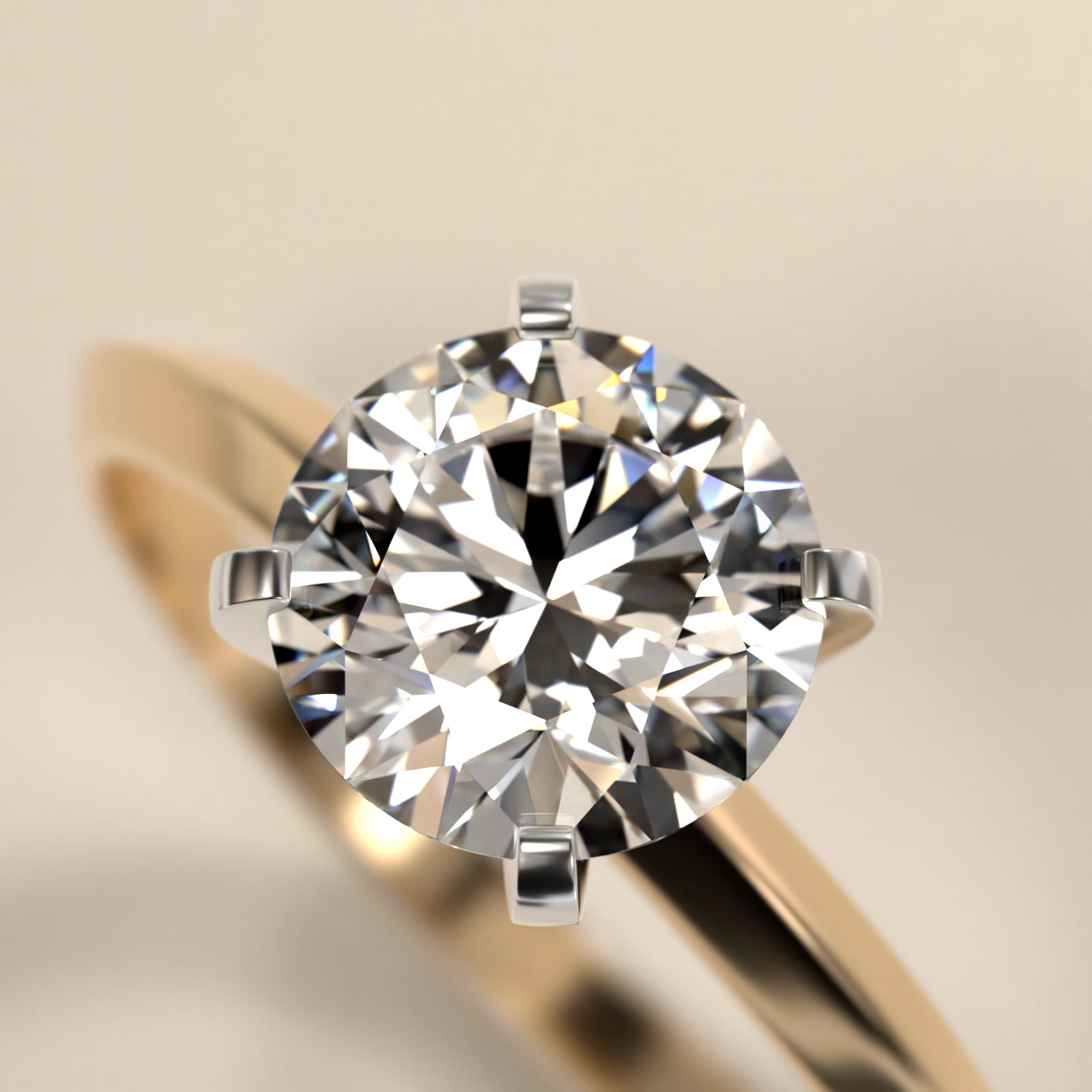 Knife Edge Solitaire Engagement Ring In 18K Yellow Gold By James Allen