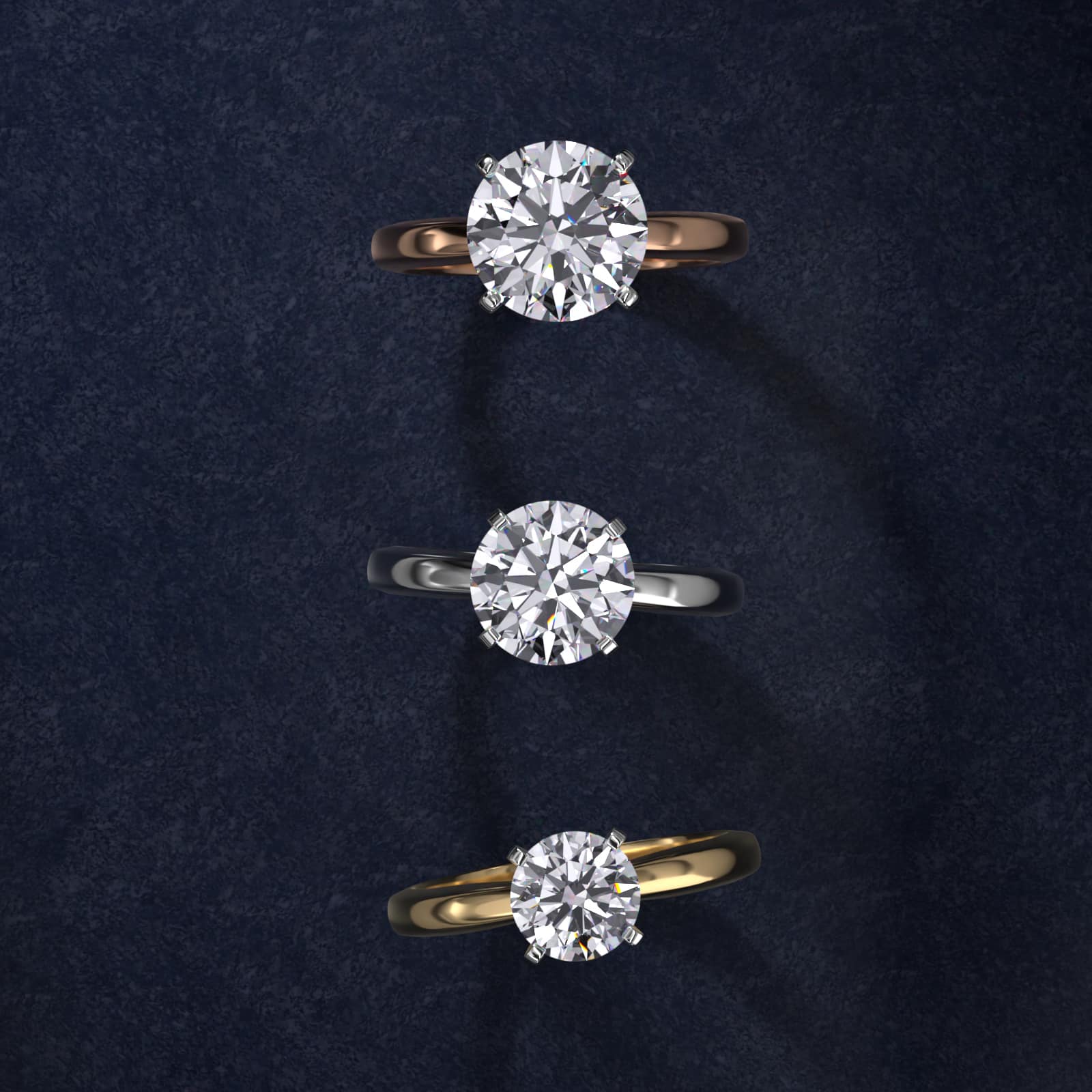 Comfort Fit Solitaire Engagement Ring In 14K White Gold By James Allen