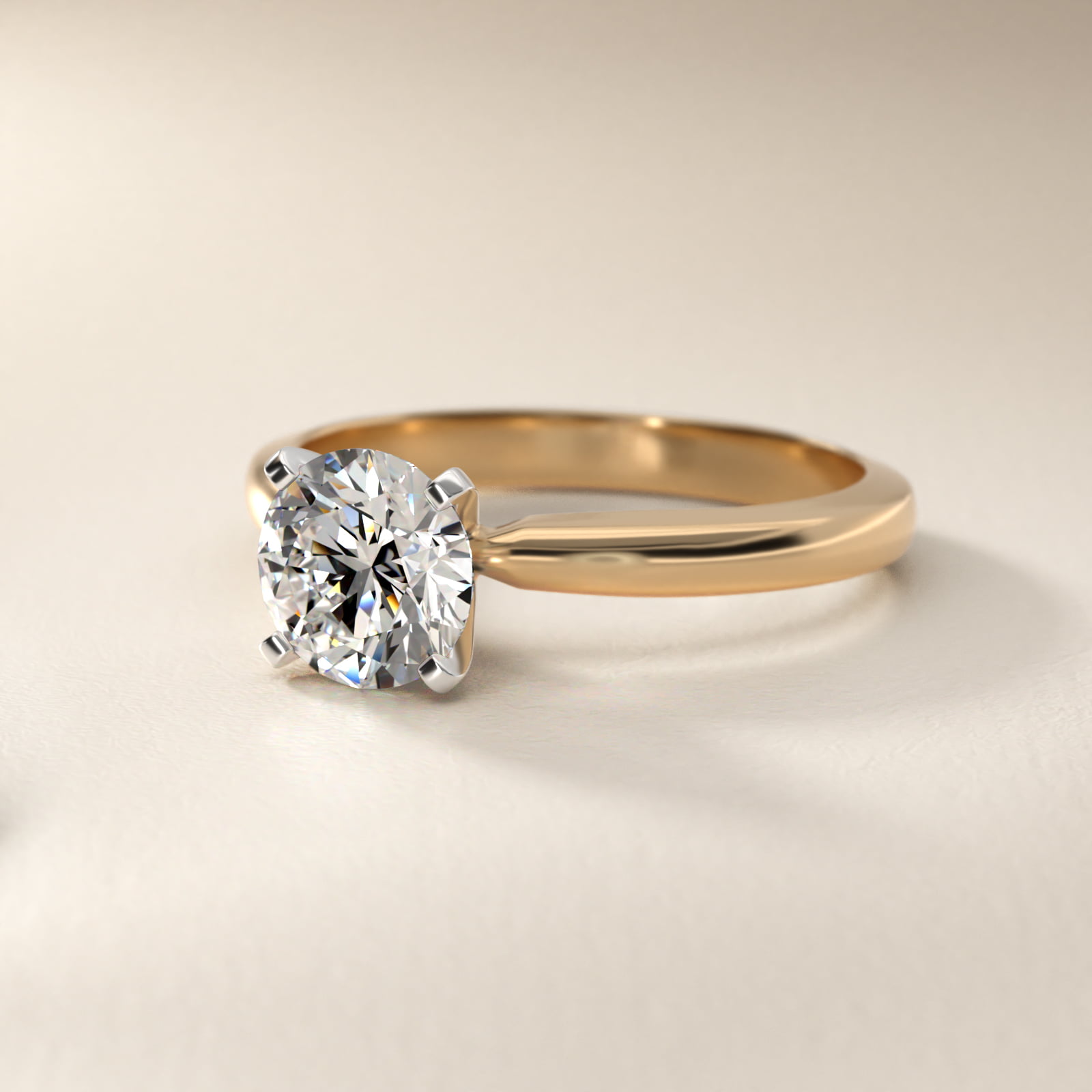 Comfort Fit Solitaire Engagement Ring In 14K Yellow Gold By James Allen