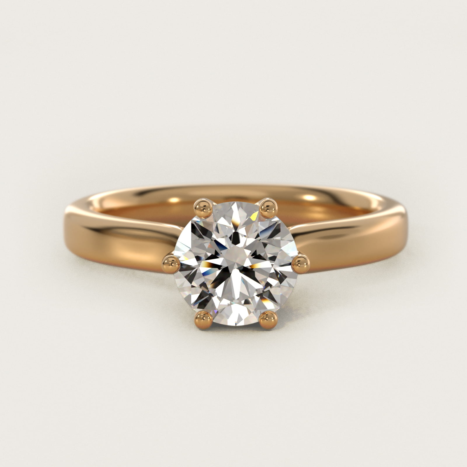 Solitaire Engagement Ring With Intricate Basket In 18K Yellow Gold By James Allen