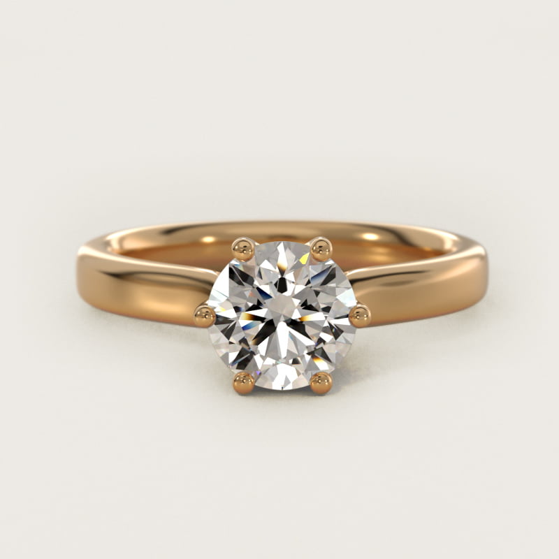 Solitaire Engagement Ring With Intricate Basket In 14K Yellow Gold By James Allen