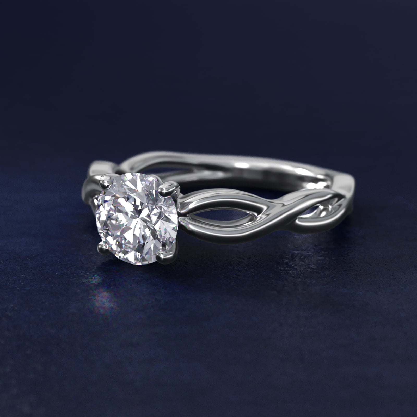 Infinity Solitaire Engagement Ring In Platinum By James Allen