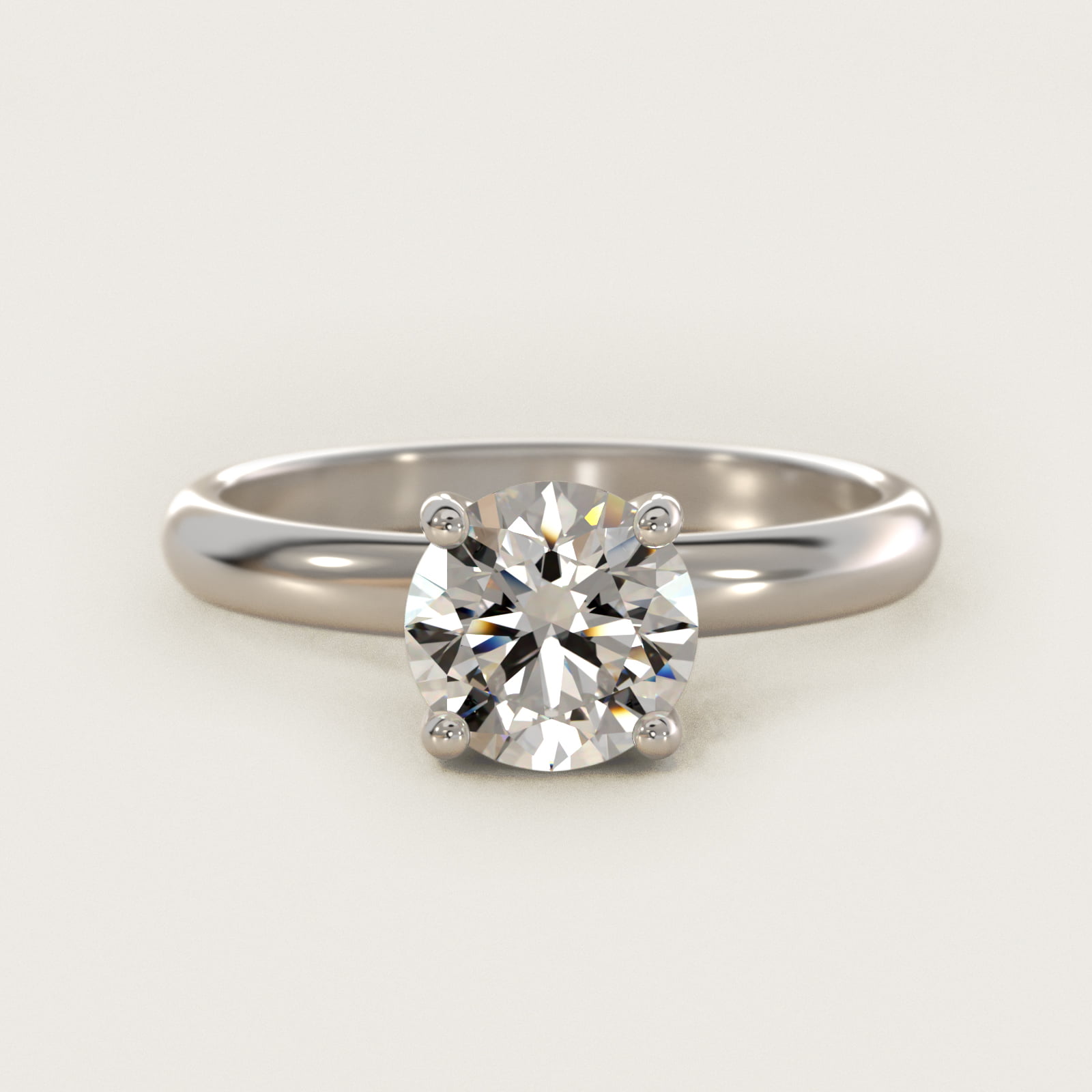Contour Solitaire Engagement Ring In Platinum By James Allen