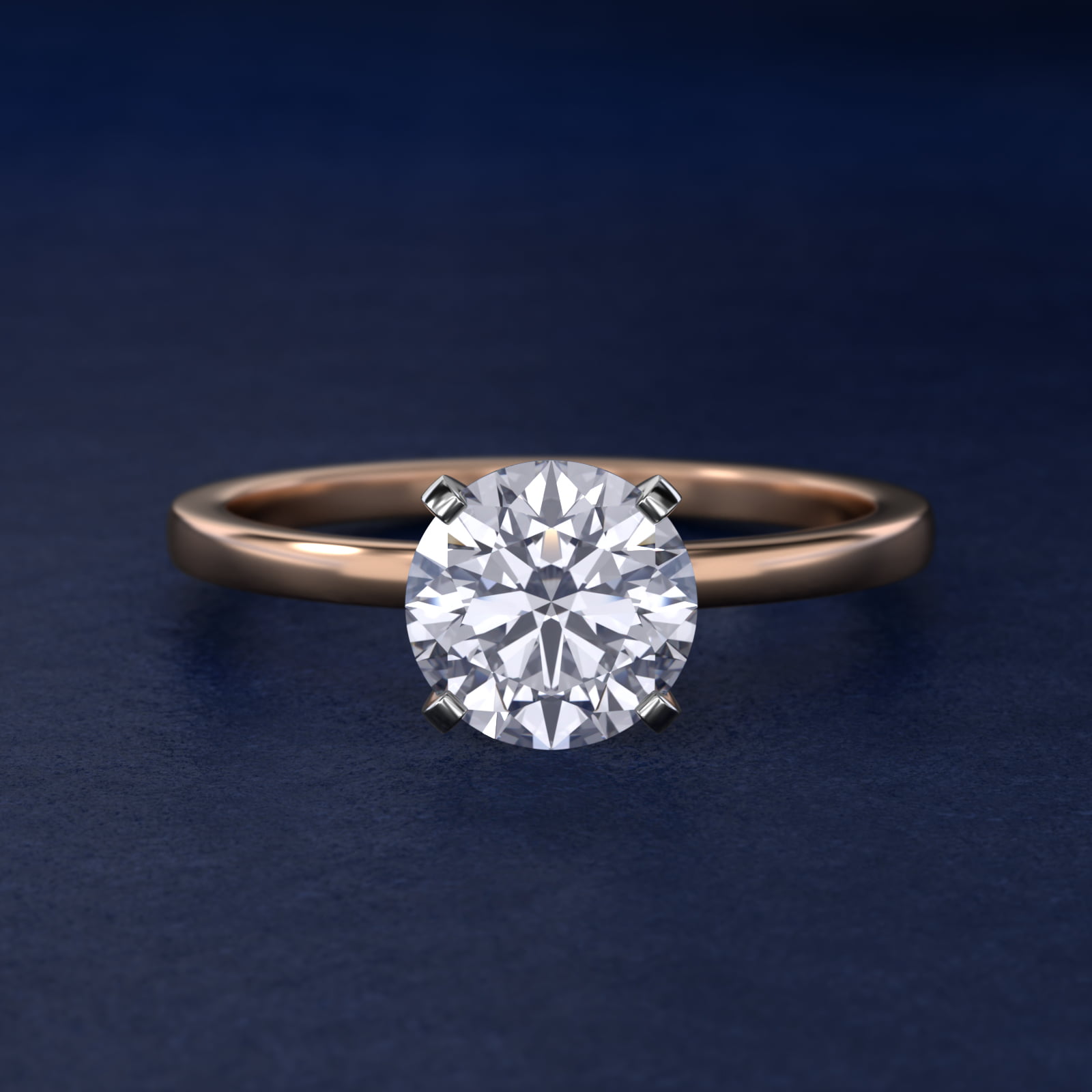 Comfort Fit Solitaire Engagement Ring In 14K Rose Gold By James Allen