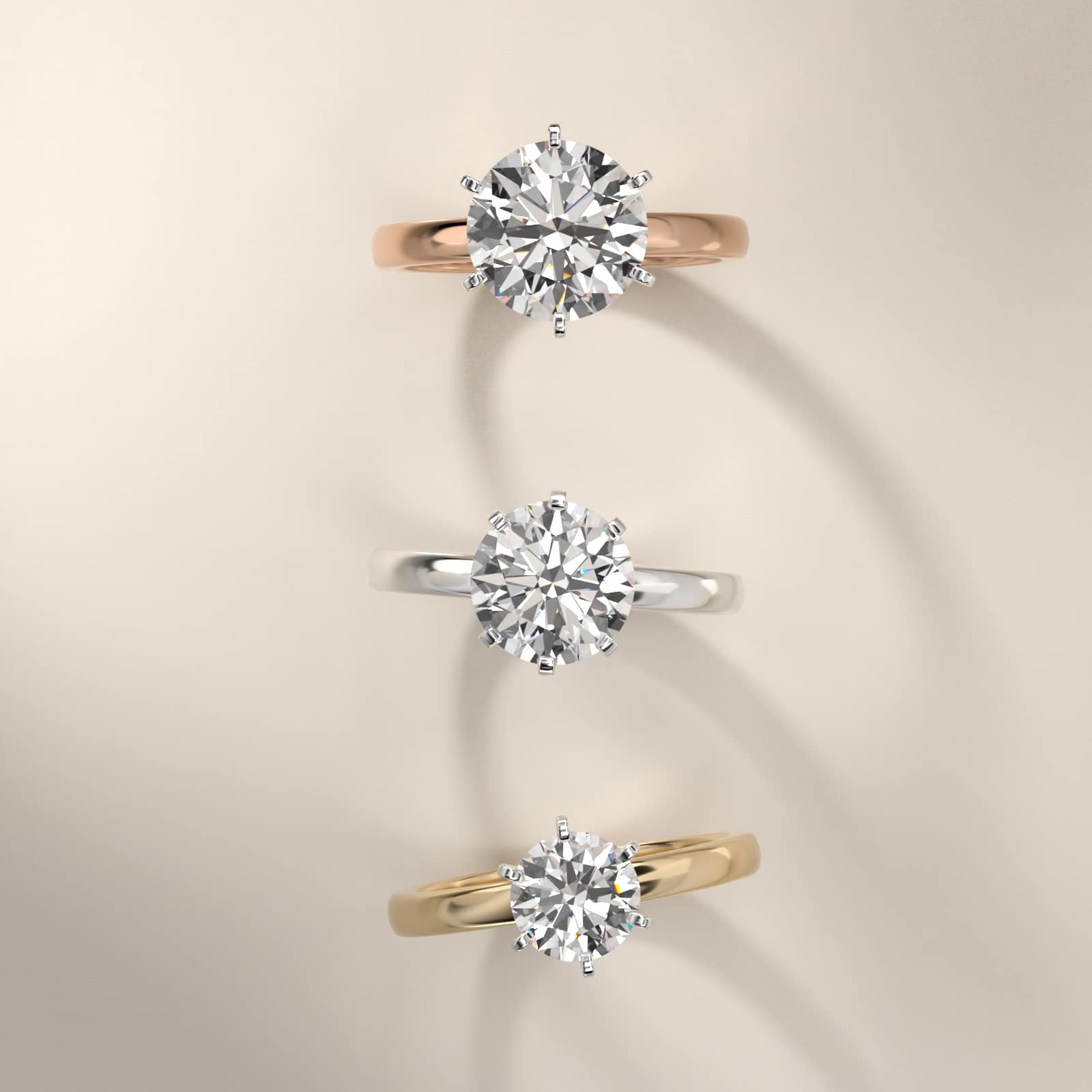 Comfort Fit Six Prong Solitaire Engagement Ring In Platinum By James Allen