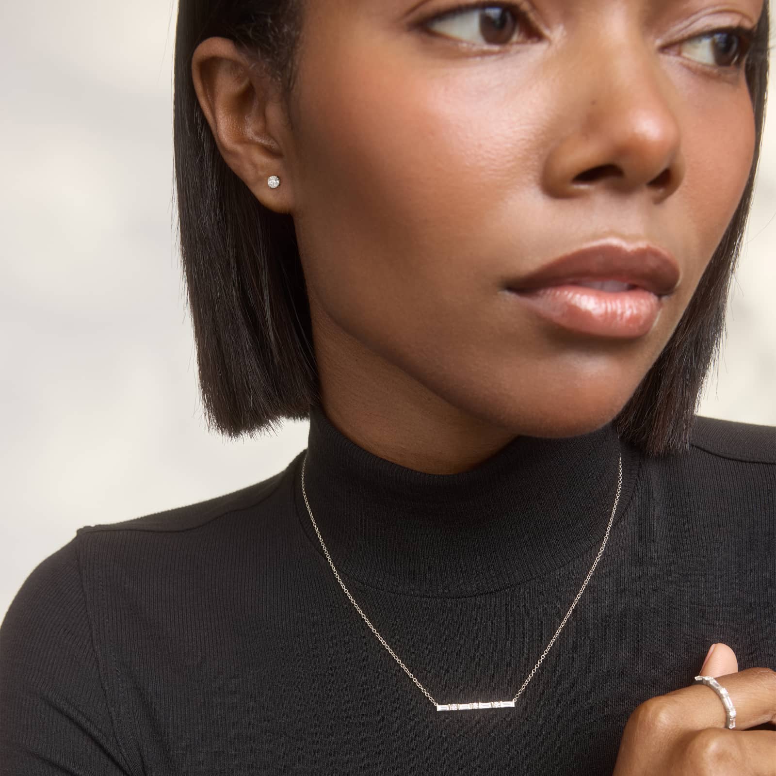 Four Prong Stud Earrings   In 14K Yellow Gold (Setting)