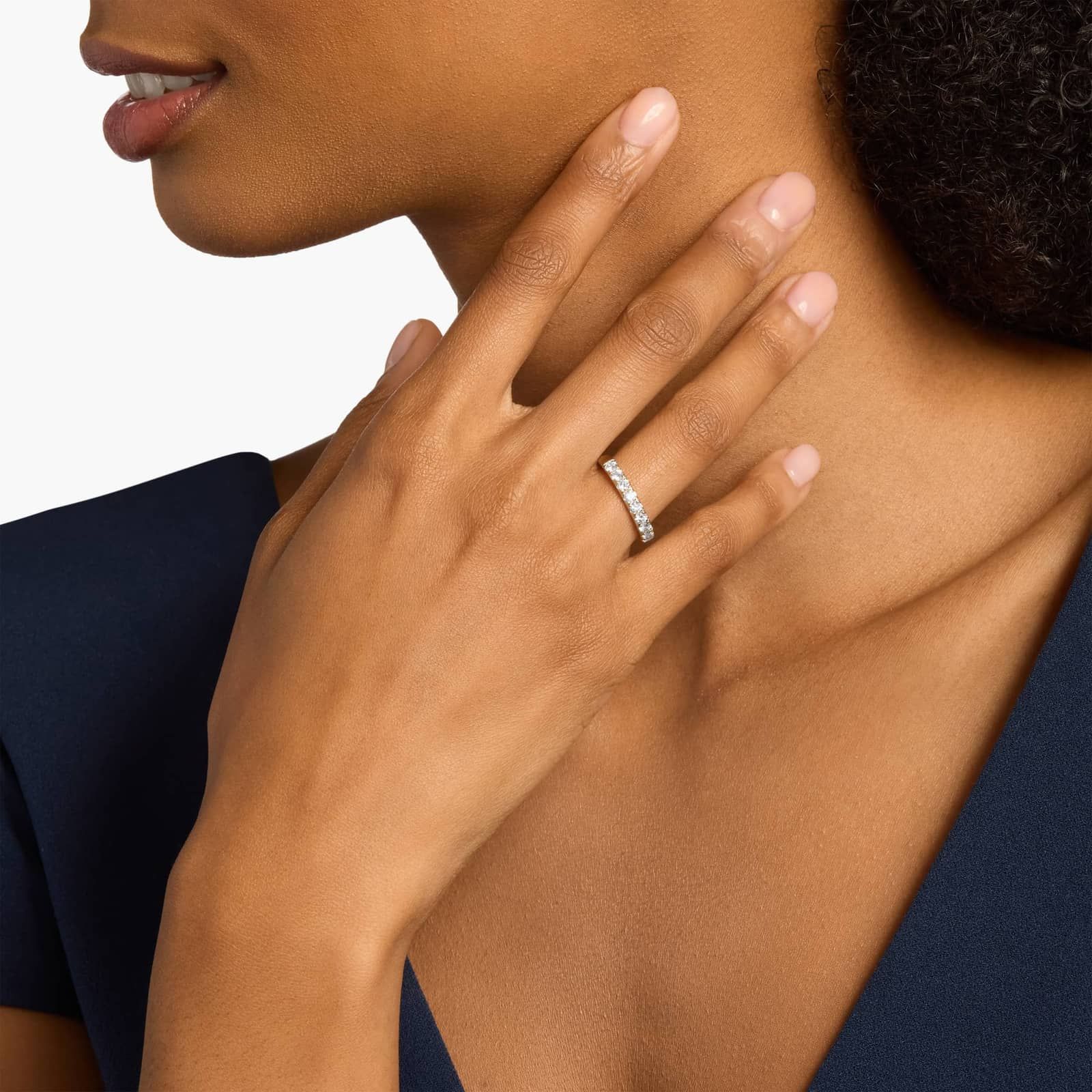 Riviera Pavé Lab-Grown Diamond Ring In 14K Yellow Gold (3/4 Ct. tw. - F-G / VS2-SI1)