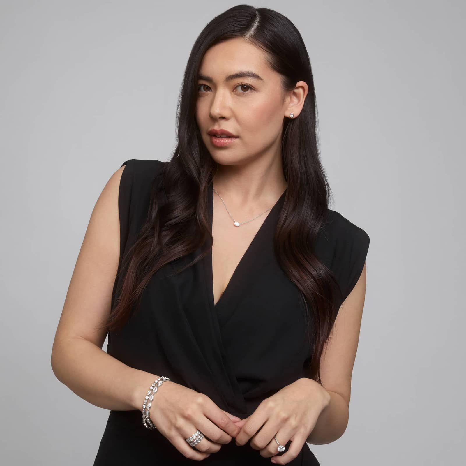 Seven Stone Bezel Anniversary Ring With 1.5 CTW Oval Cut Lab-Grown Diamonds in 14K White Gold (5mm)