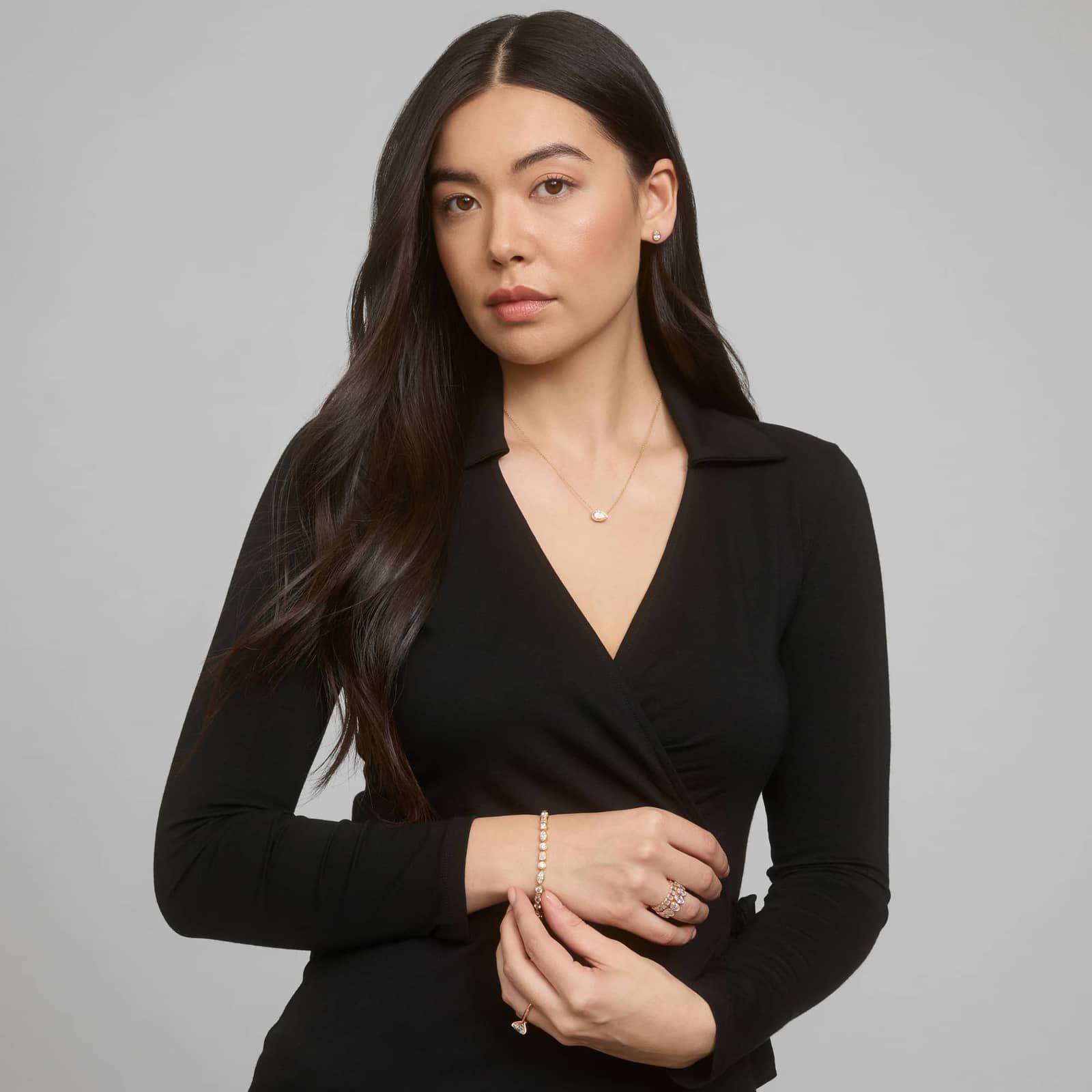 Bezel Eternity Ring With 6 CTW Oval Cut Diamonds in 14K Rose Gold (7.35mm)