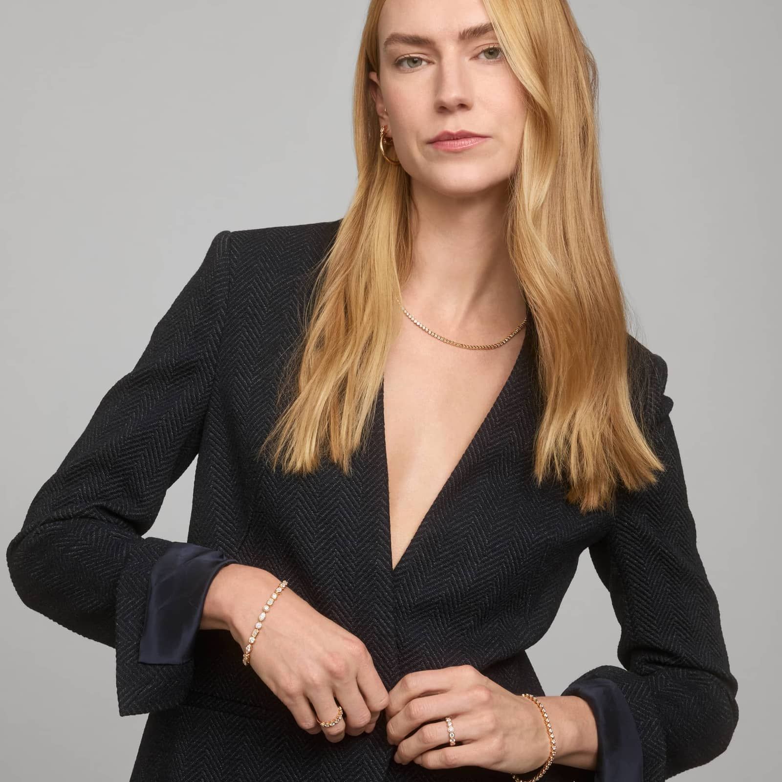 Bezel Eternity Ring With 2 CTW Round Cut Diamonds in 14K Yellow Gold (4.1mm)