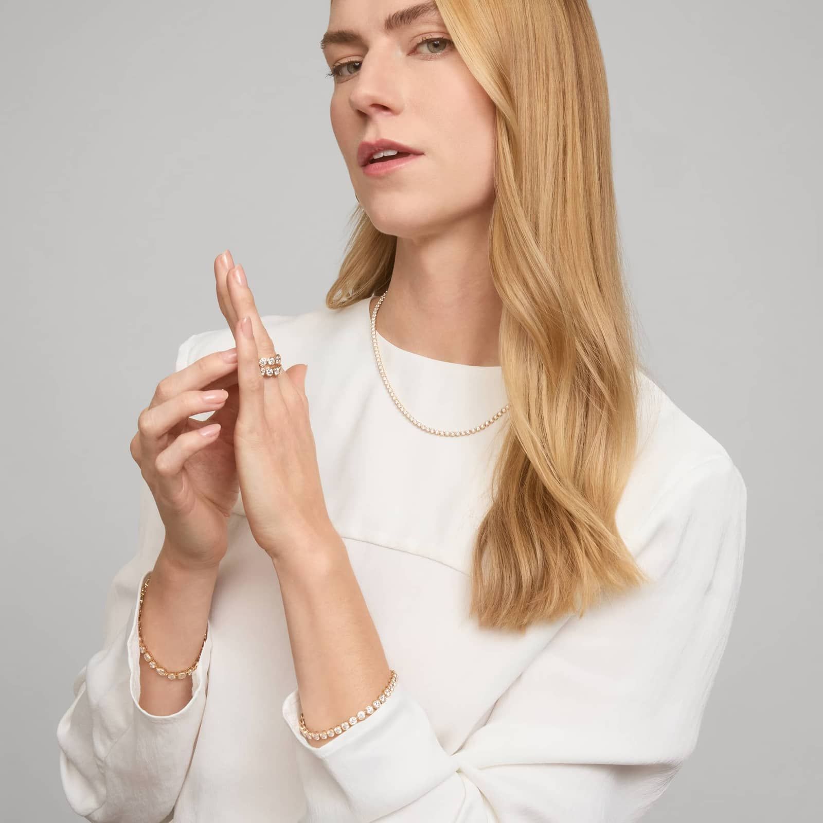 Bezel Eternity Ring With 4 CTW Round Cut Diamonds in 14K Yellow Gold (5.1mm)