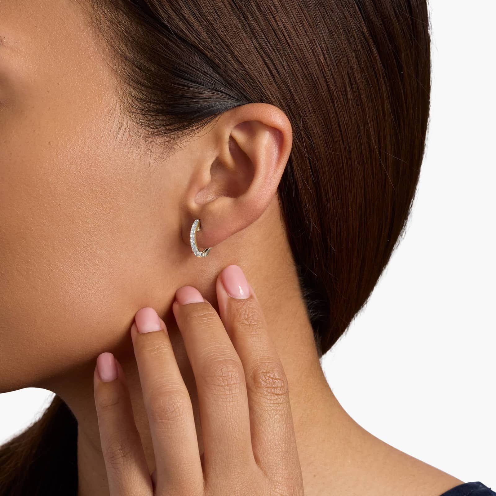 The Perfect Diamond Hoops in 14k Yellow Gold (1/4 ct. tw.)