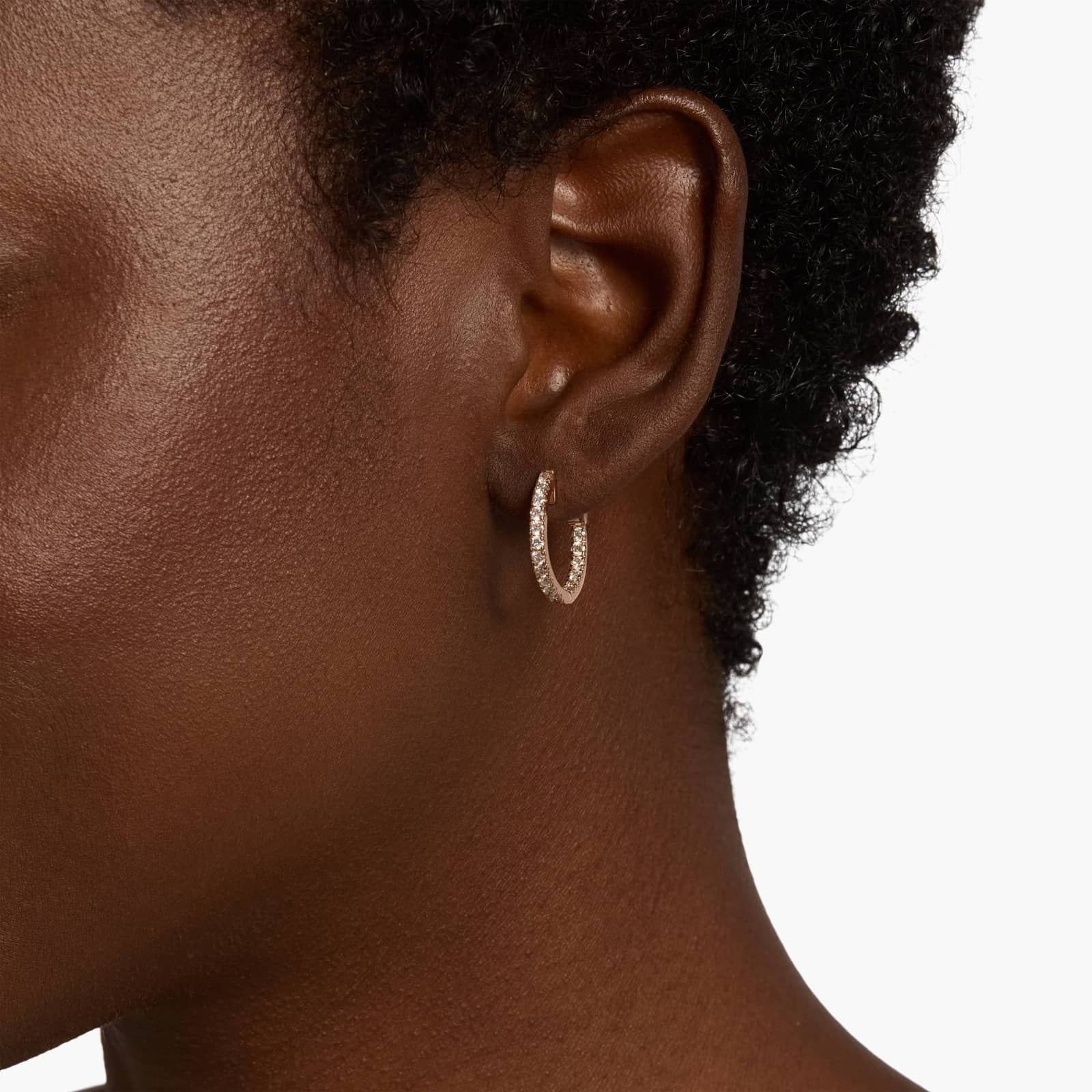 The Perfect Diamond Hoops In 14k Rose Gold (1 ct. tw.)