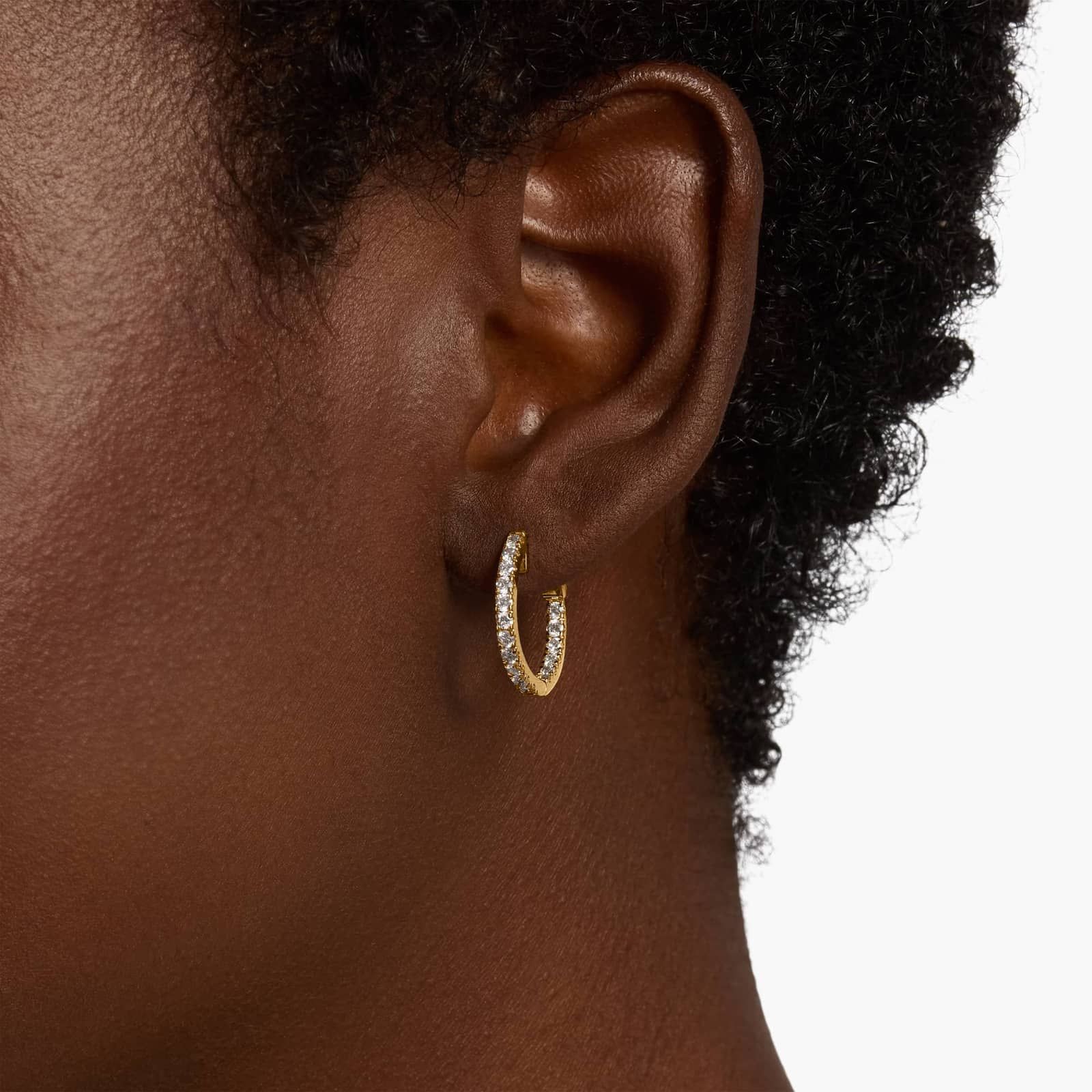 The Perfect Diamond Hoops in 14k Yellow Gold (1 ct. tw.)