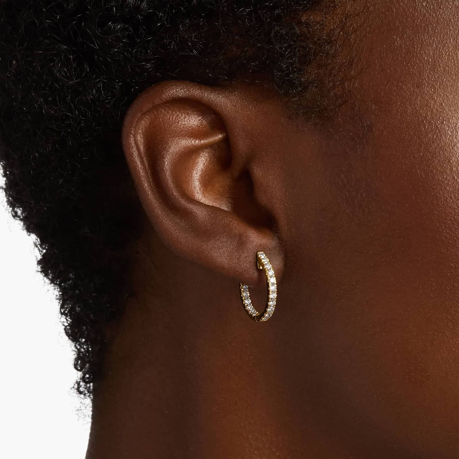 The Perfect Diamond Hoops in 14k Yellow Gold (1 ct. tw.)