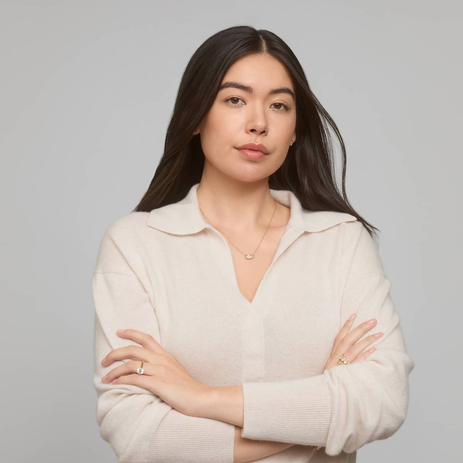 East-West Bezel Solitaire Pendant Necklace With 2 CTW Pear Shaped Lab-Grown Diamond in 14K Yellow Gold