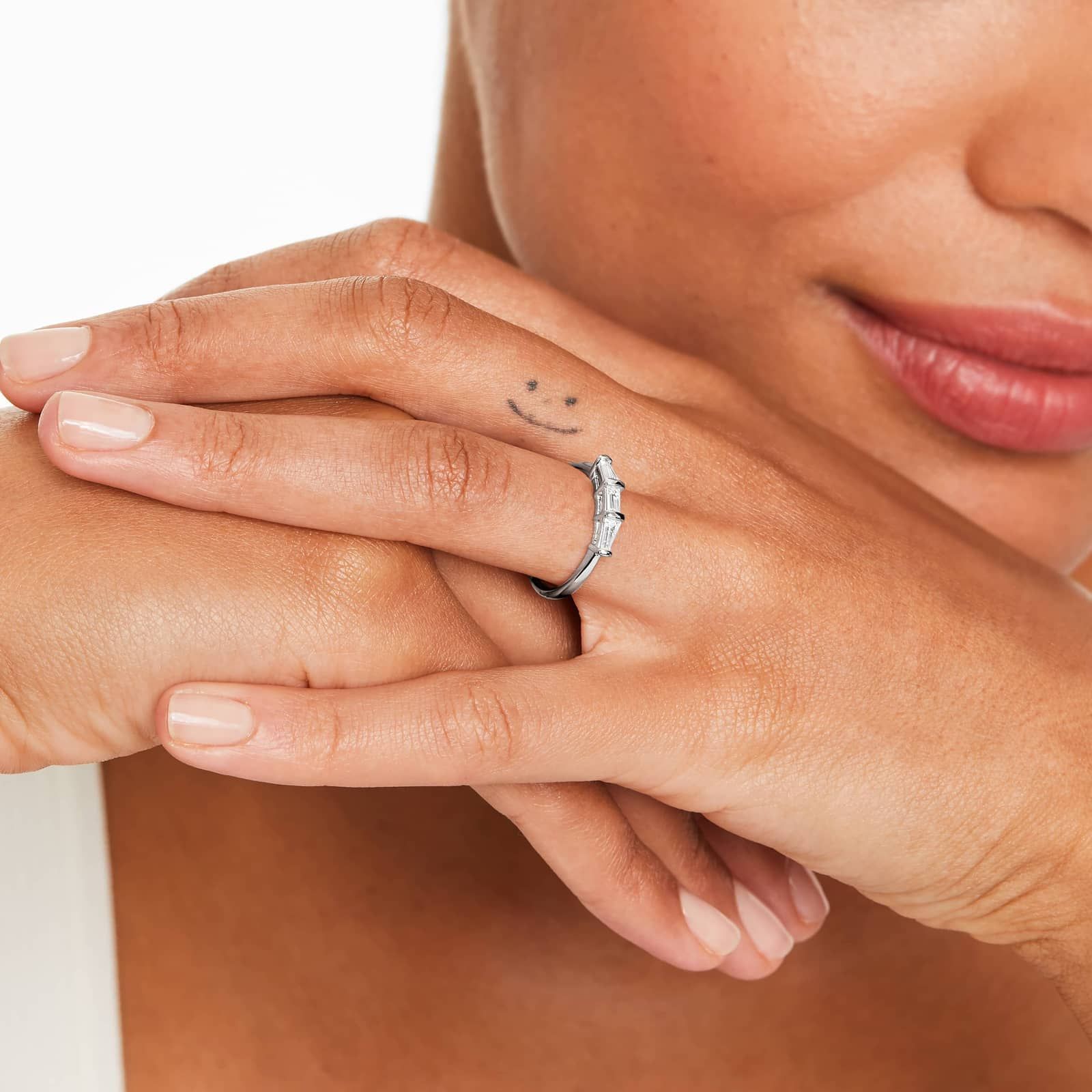 Tapered Baguette Wedding Ring With 0.33 CTW Diamonds In Platinum (2.00mm)