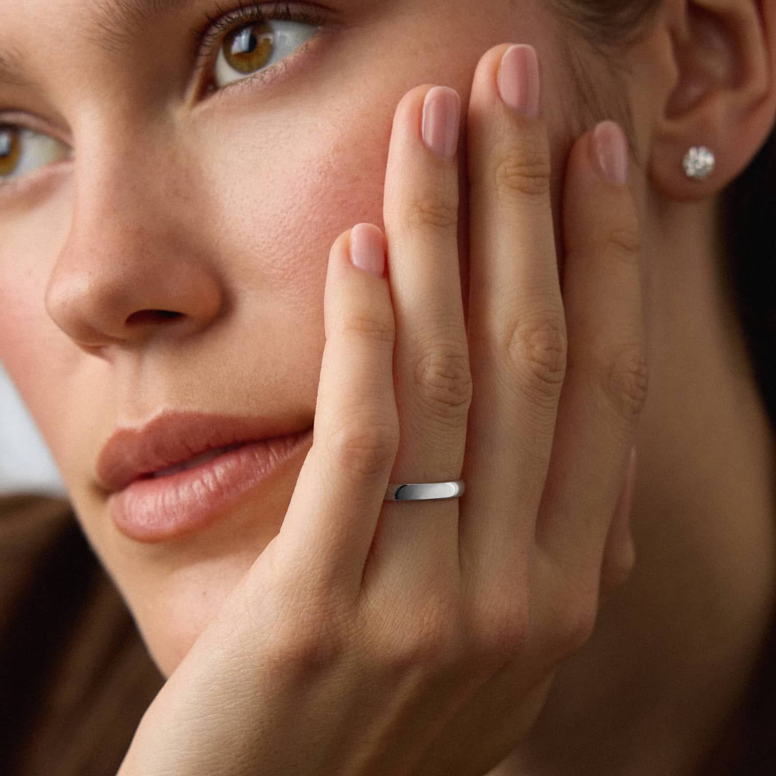 Mid-weight Comfort Fit Wedding Ring in Platinum (3mm)