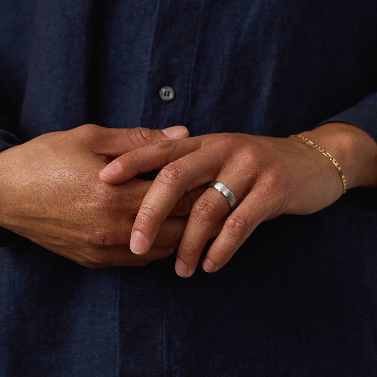 Matte Low Dome Comfort Fit Wedding Ring in Platinum (6mm)