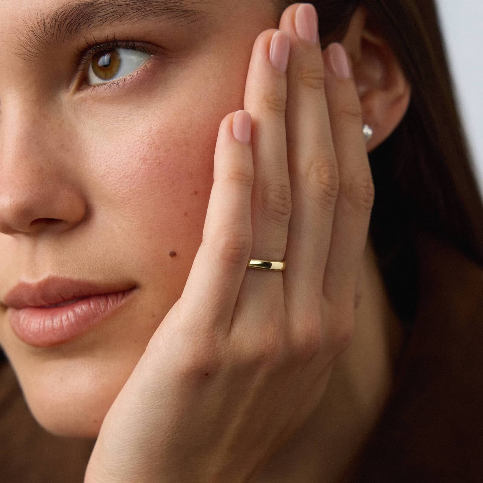 Low Dome Comfort Fit Wedding Ring in 18k Yellow Gold (3mm)