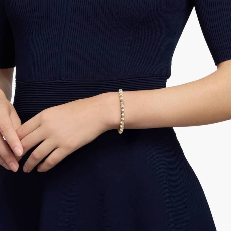 Illusion Tennis Bracelet With Lab-Grown Diamonds In 14K Yellow Gold (6")