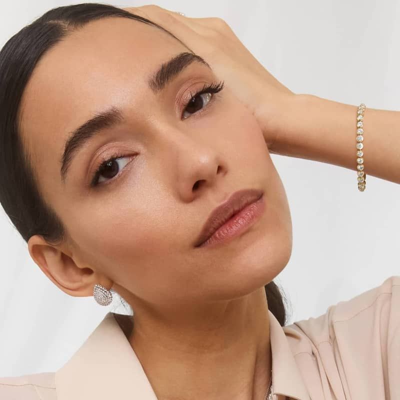 Illusion Tennis Bracelet With Lab-Grown Diamonds In 14K Yellow Gold (7")