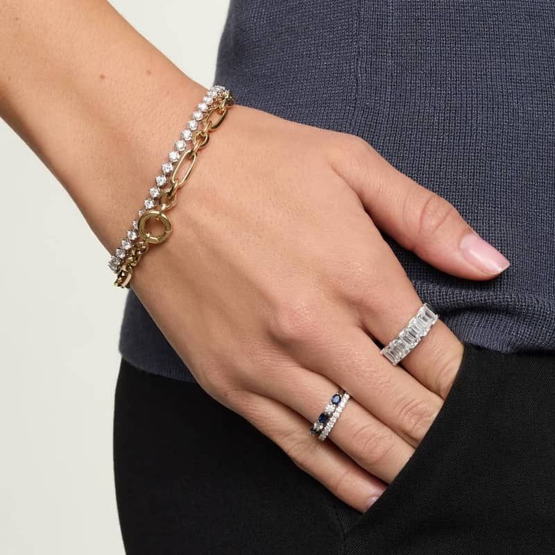 Fancy Link Chain Bracelet in 14K Yellow Gold