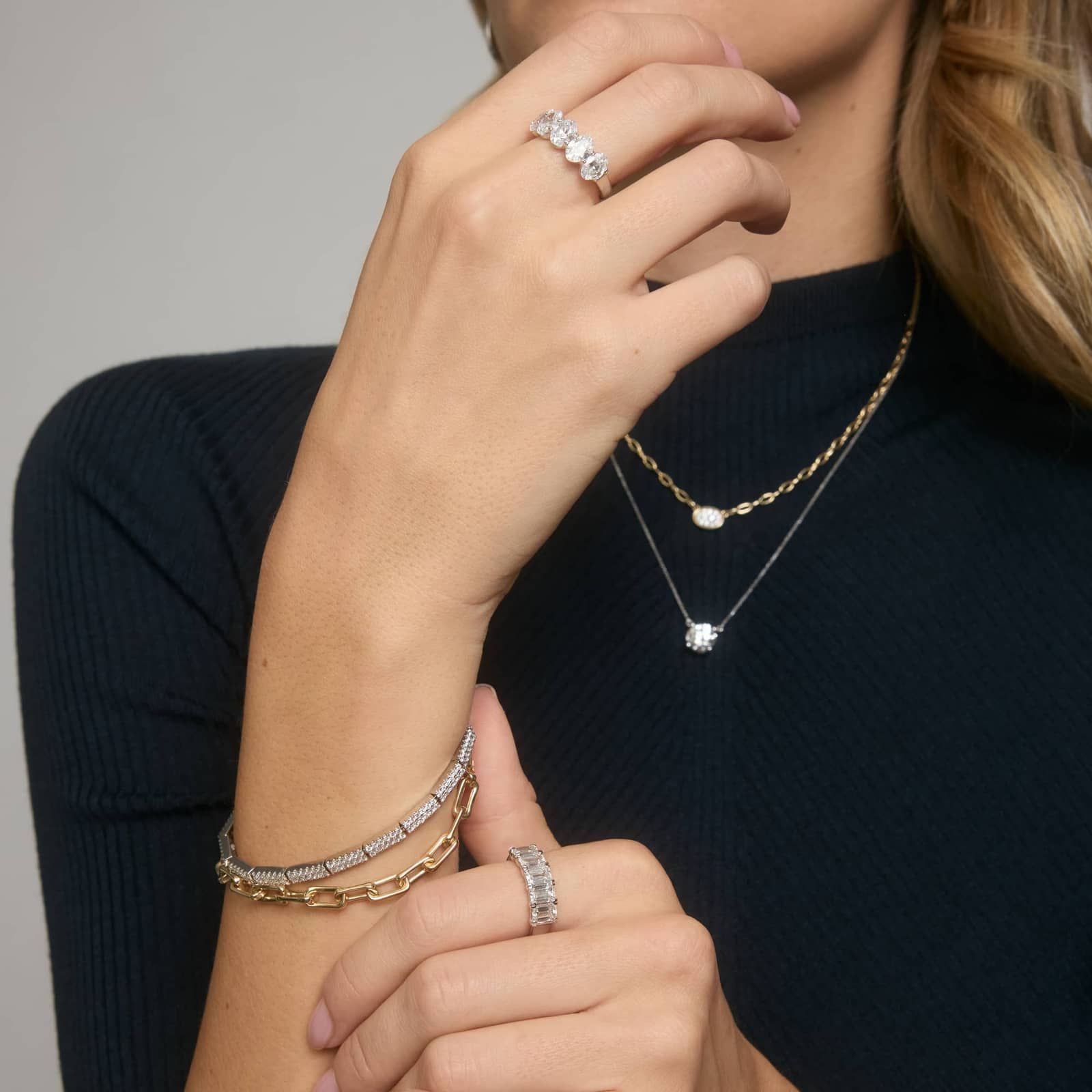 Squared Link Bracelet in 14K Yellow Gold