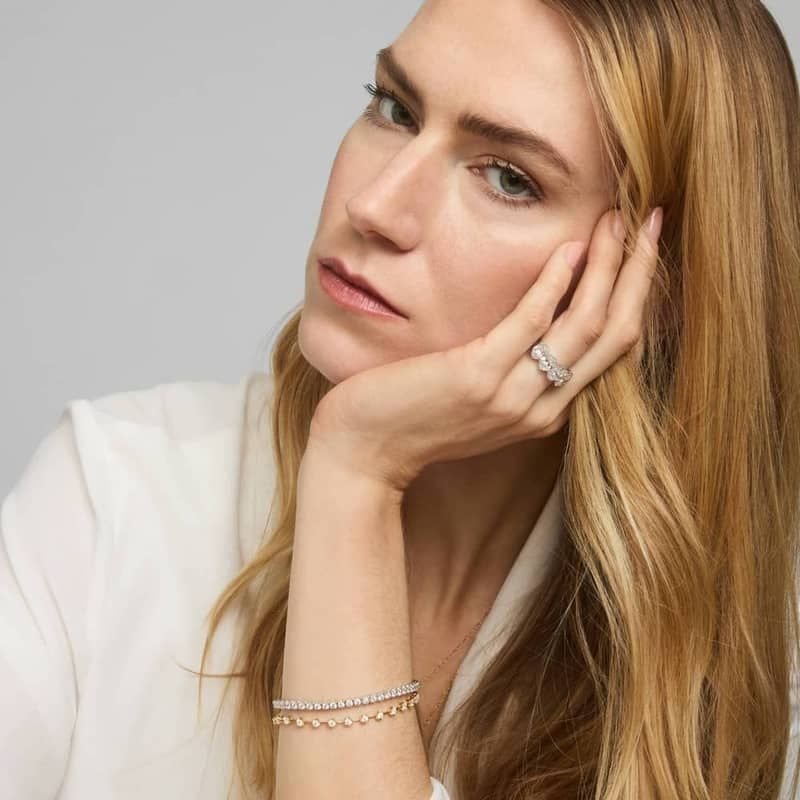 Diamond Tennis Bracelet with 3.25 CTW Round Cut Diamonds in 14K White Gold