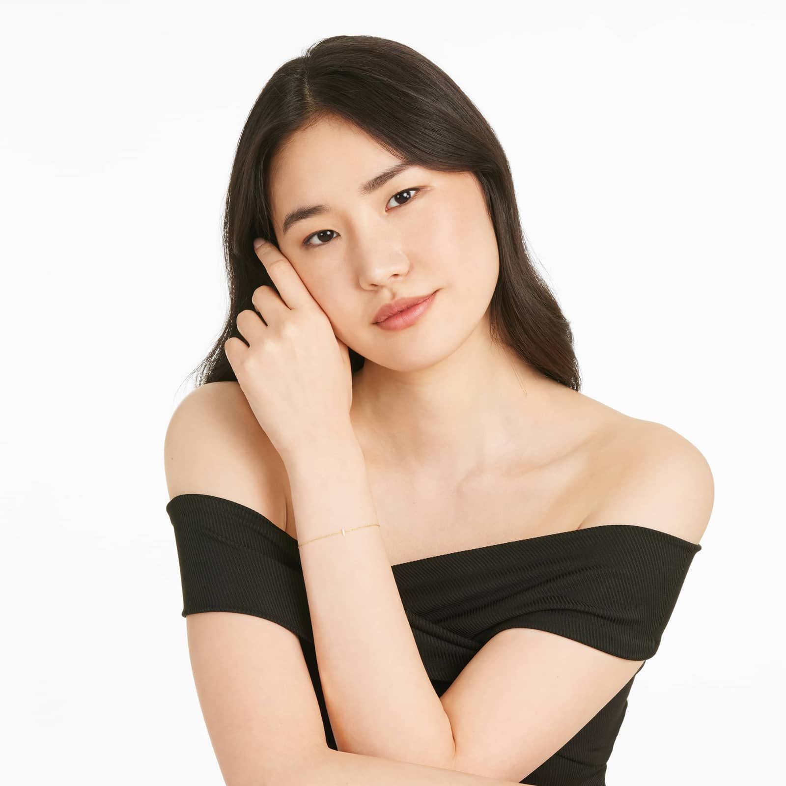 Mini Initial I Bracelet In 14K Yellow Gold