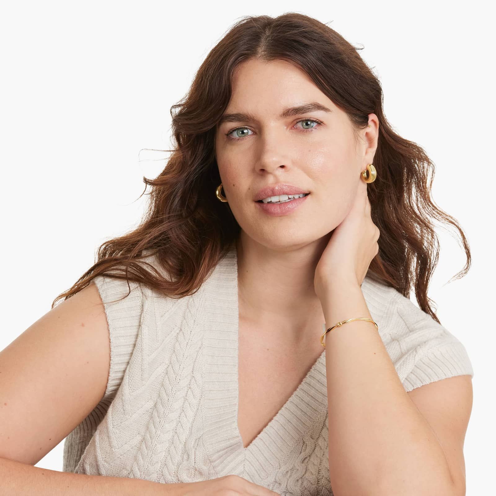 Golden Hour Twisted Bangle Bracelet In 14K Yellow Gold