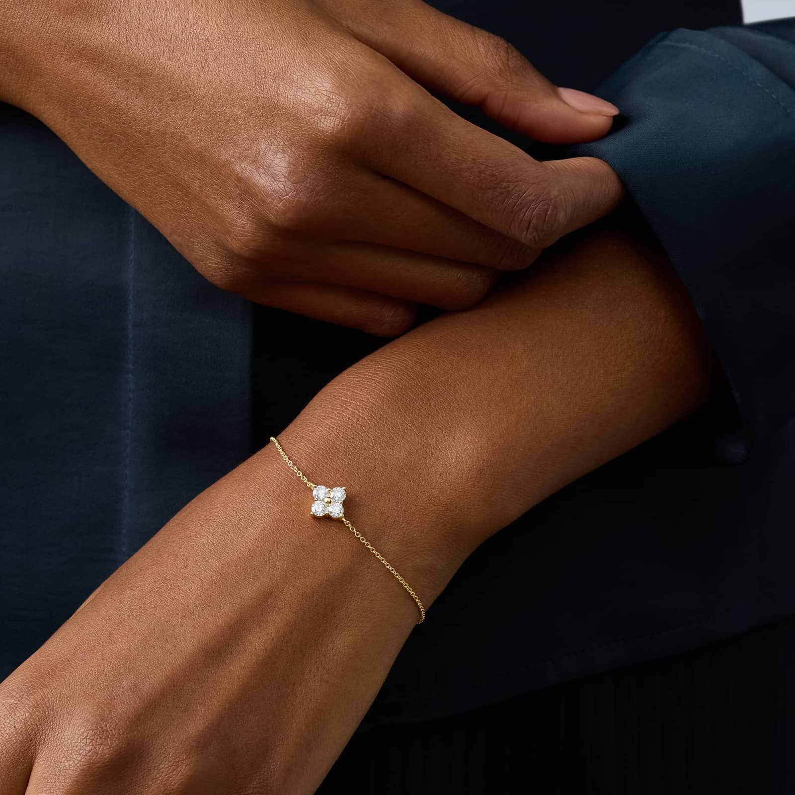 Lab-Grown Diamond Chain Bracelet in 14K Yellow Gold (3/4 ct. tw.)