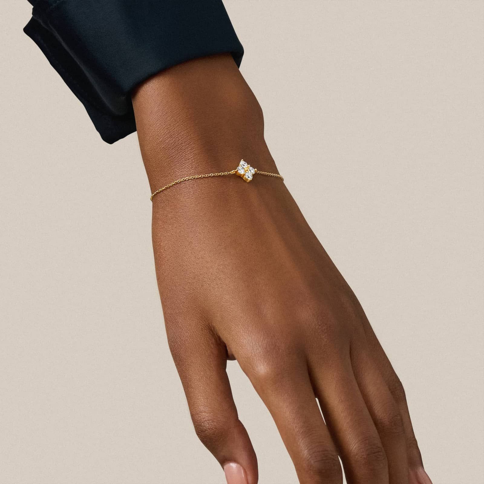 Lab-Grown Diamond Chain Bracelet in 14K Yellow Gold (3/4 ct. tw.)