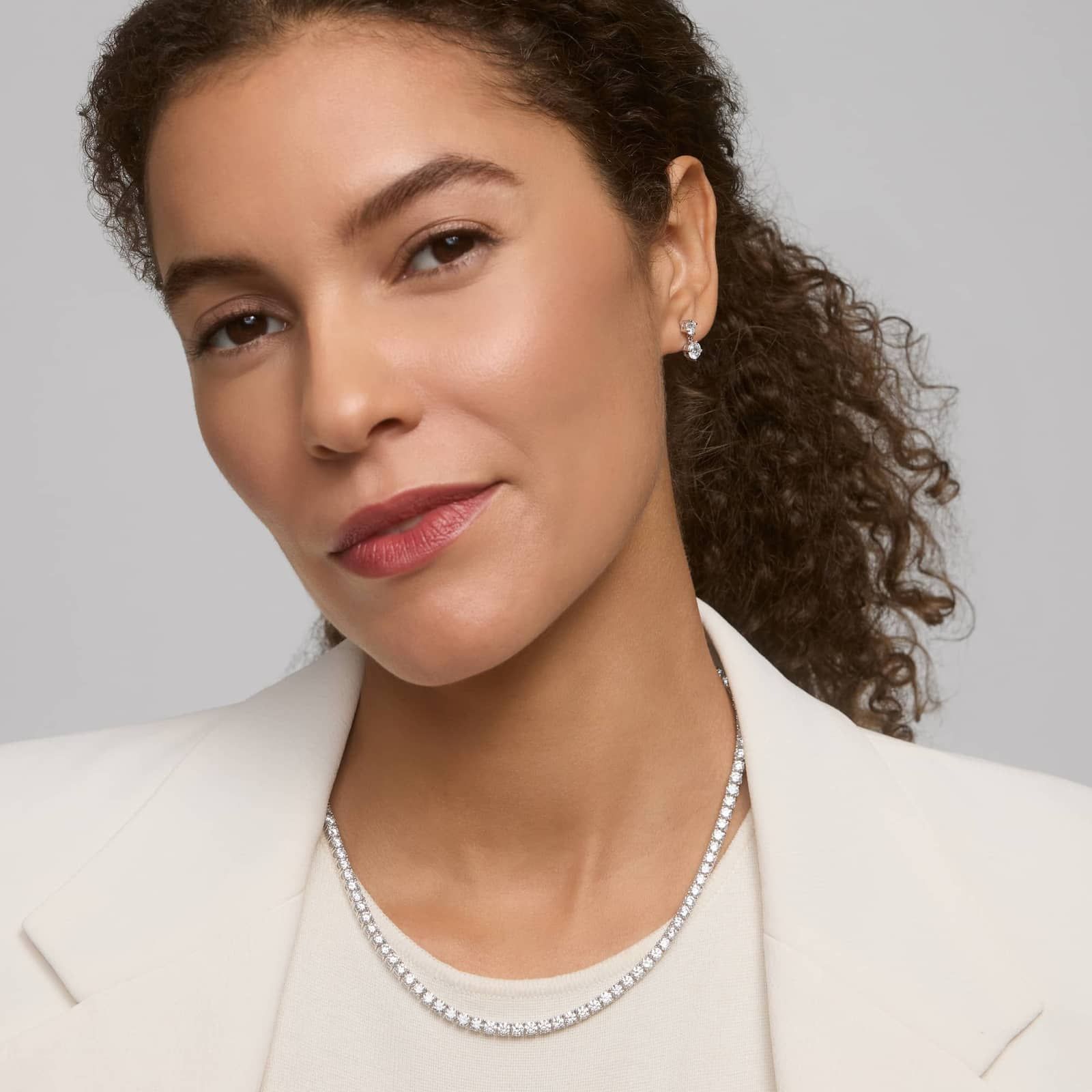 Diamond Drop Earrings with 1.5 CTW Round Cut Lab-Grown Diamonds in 14K White Gold