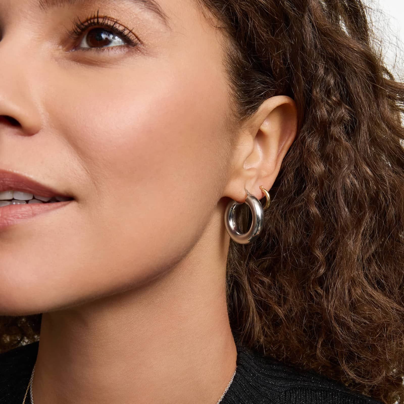 Bold Sterling Silver Hoop Earrings