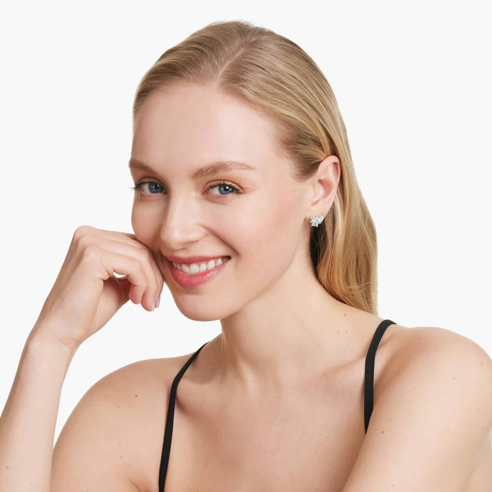 Fancy Bouquet Lab-Grown Diamond Earrings In 14K White Gold