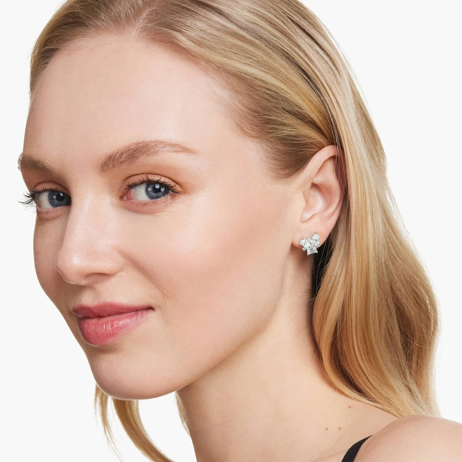 Fancy Bouquet Lab-Grown Diamond Earrings In 14K White Gold