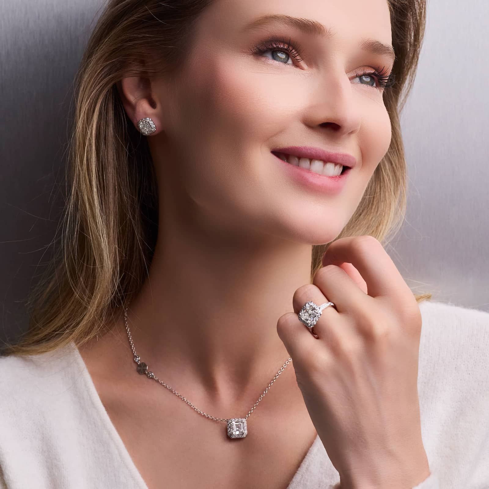 SIX BY ROYAL ASSCHER, Royal Asscher Cut Earrings