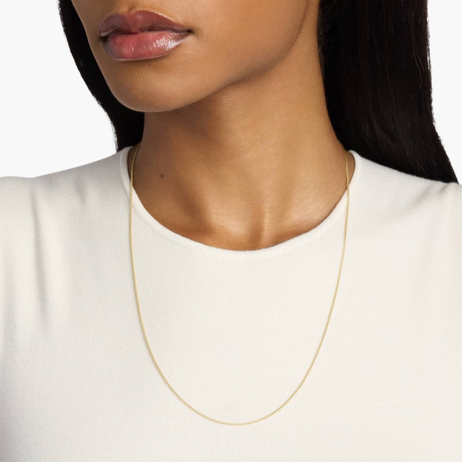 24" Wheat Chain in 14k Yellow Gold (1.2 mm)