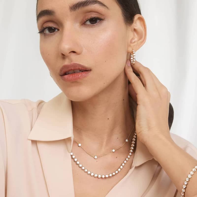 Illusion Lab-Grown Diamond Necklace In 14K Yellow Gold