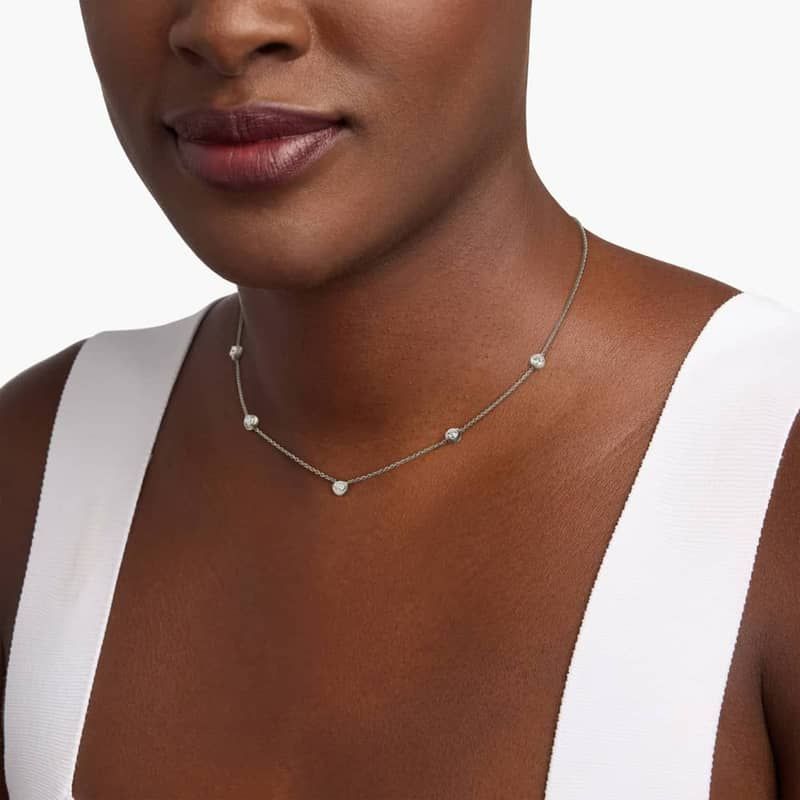 Illusion Lab-Grown Diamond Necklace In 14K White Gold