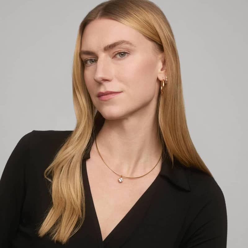 Bezel Set Round Cut 2 CTW Lab-Grown Diamond Pendant In 14K Yellow Gold