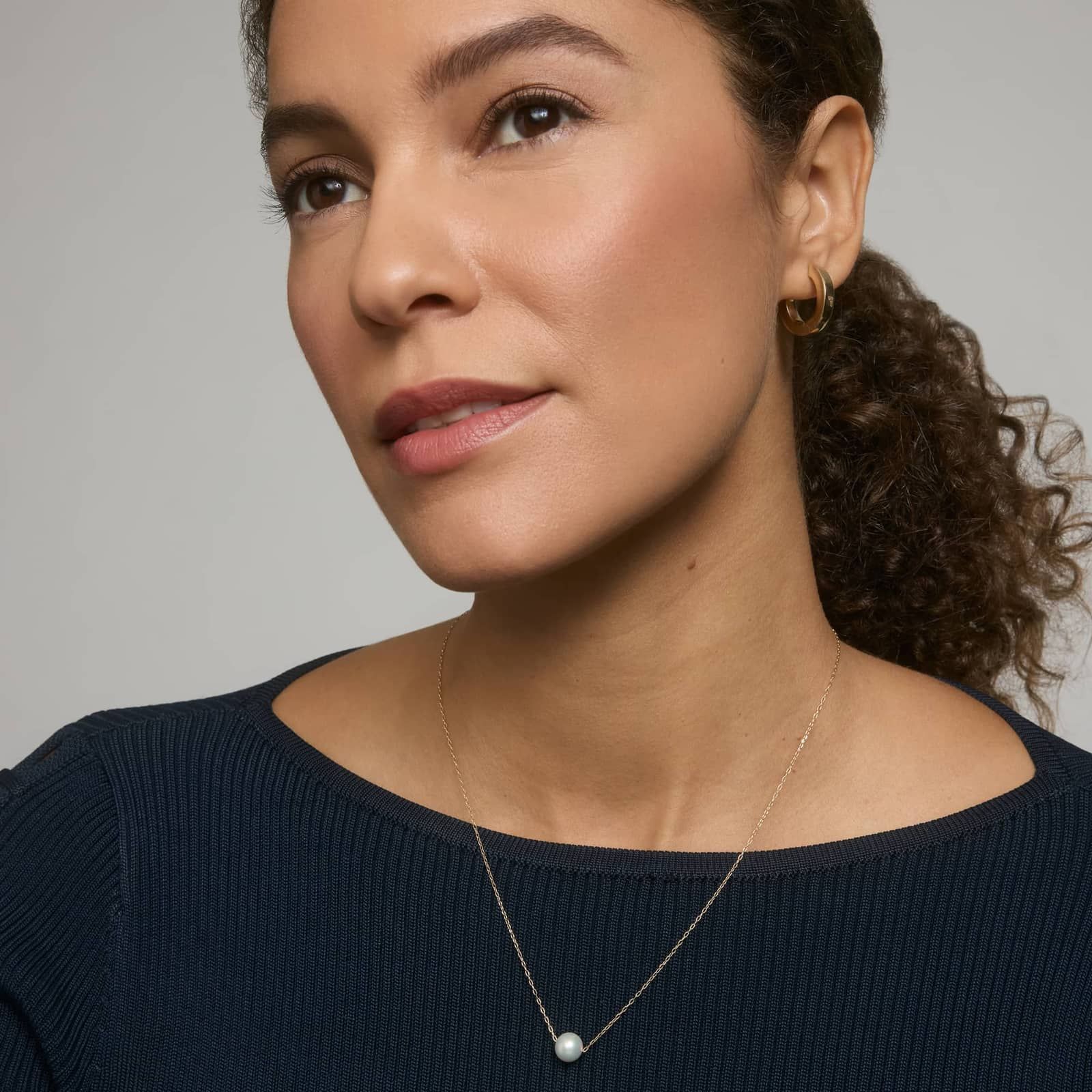 Freshwater Pearl Necklace in 14K Yellow Gold