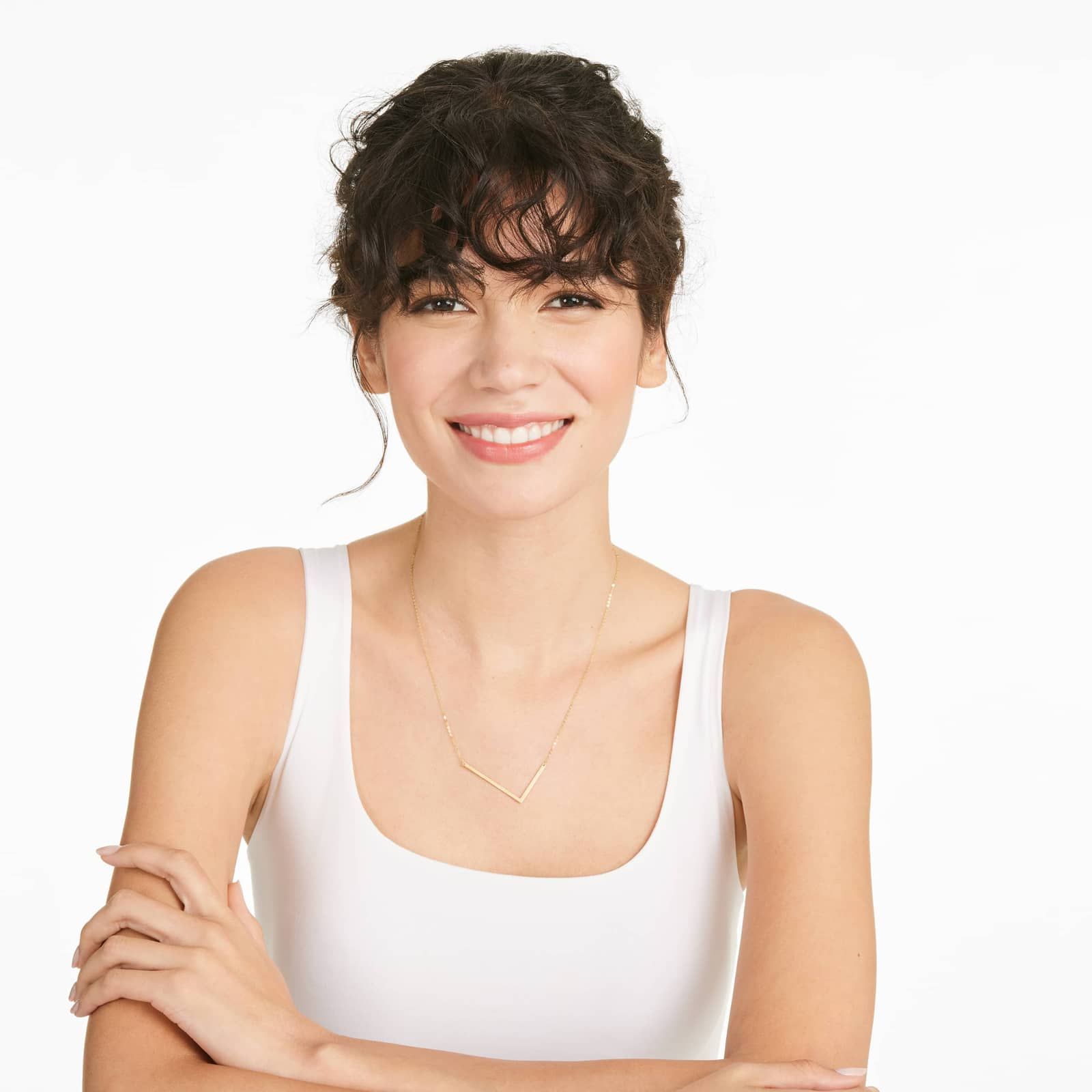 14K Yellow Gold Large Initial L Necklace