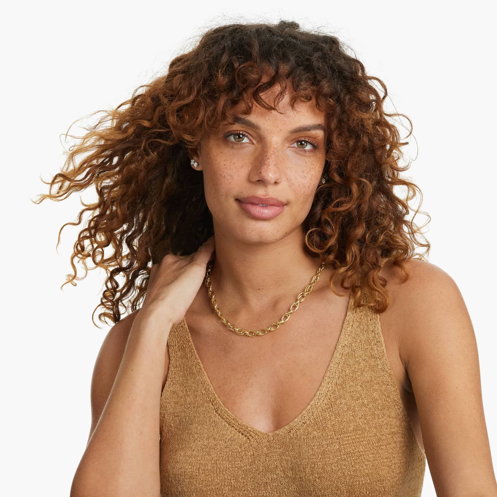 14K Yellow Gold Golden Hour Fancy Oval Link Necklace