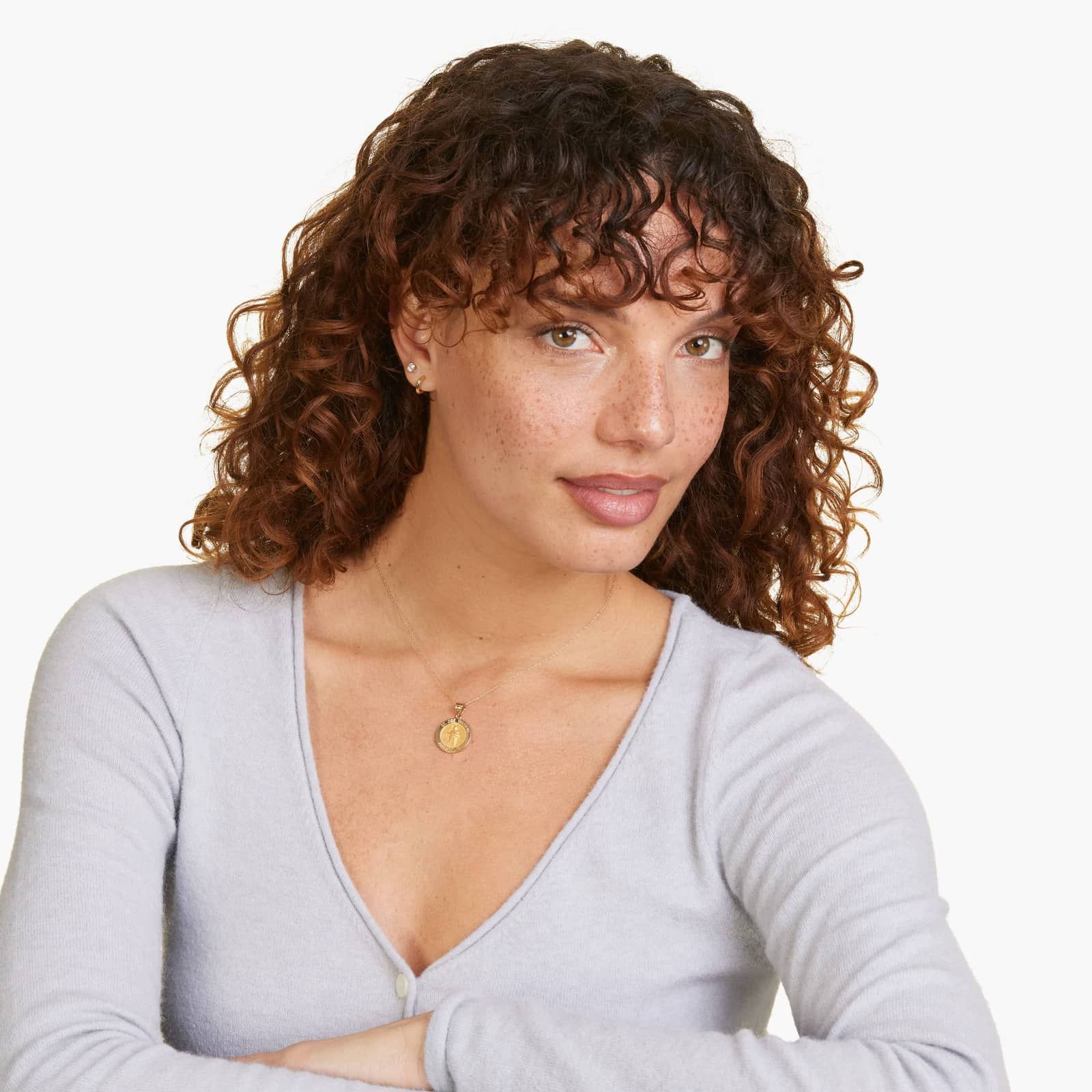 14K Yellow Gold Golden Hour Saint Jude Medallion