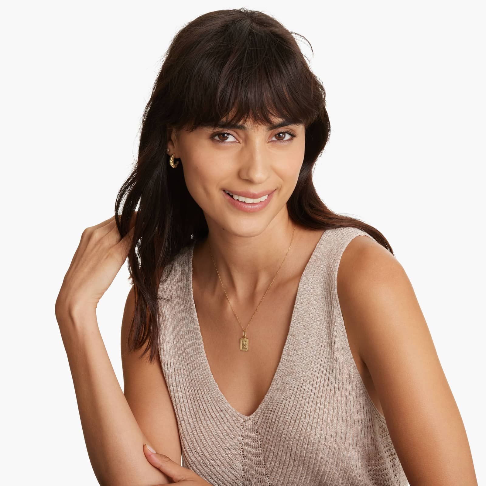 14K Yellow Gold Golden Hour Sun & Stars Pendant Necklace