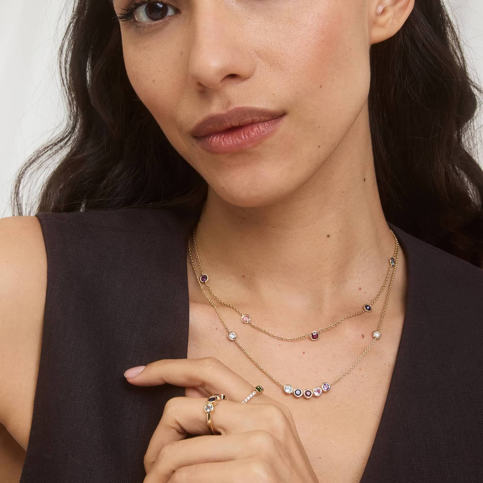 Personalized Emerald Cut Single Birthstone Ring With Lab-Grown Diamonds In 14K Yellow Gold